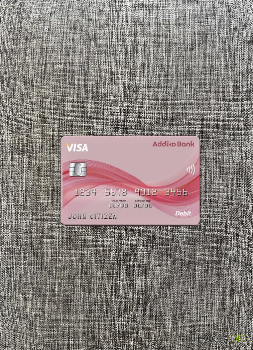 Autriche Addiko banque visa carte photolook avant